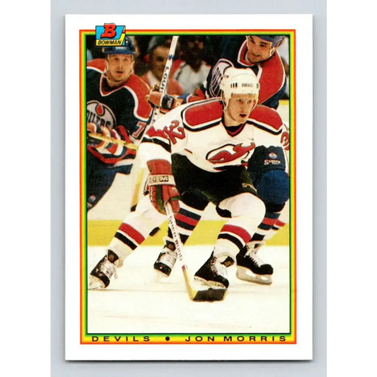1990-91 Bowman #84 Jon Morris NM-MT New Jersey Devils Hockey Card