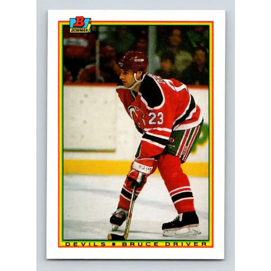 1990-91 Bowman #87 Bruce Driver NM-MT New Jersey Devils Hockey Card