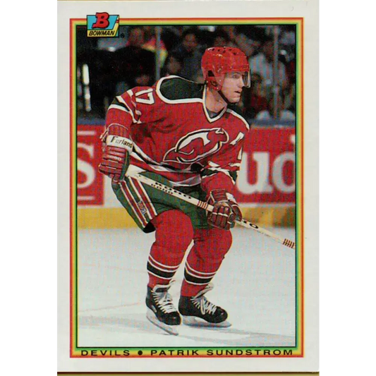 1990-91 Bowman #89 Patrik Sundstrom NM-MT New Jersey Devils Hockey Card