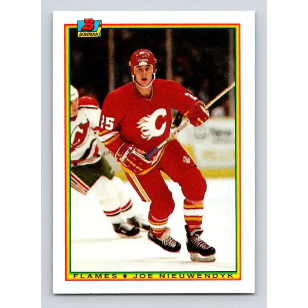 1990-91 Bowman #91 Joe Nieuwendyk NM-MT Calgary Flames Hockey Card - Hockey Card Single