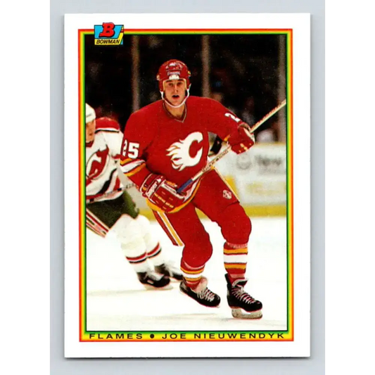 1990-91 Bowman #91 Joe Nieuwendyk NM-MT Calgary Flames Hockey Card - Hockey Card Single
