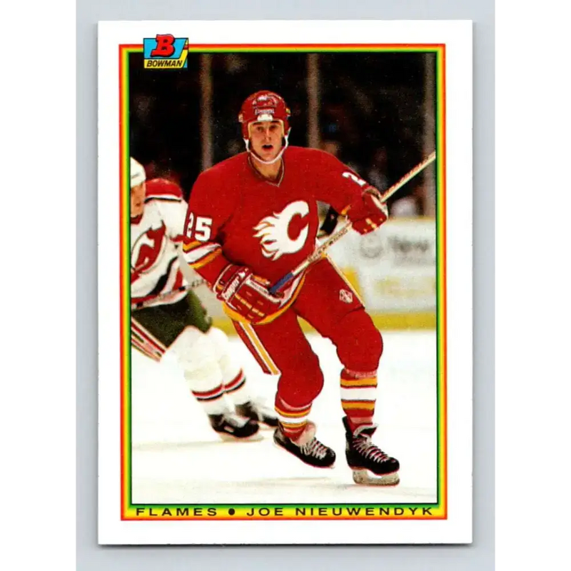 1990-91 Bowman #91 Joe Nieuwendyk NM-MT Calgary Flames Hockey Card - Hockey Card Single