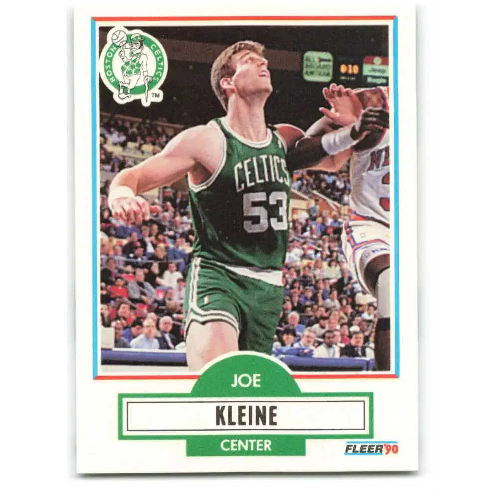 1990-91 Fleer #10 Joe Kleine EX Excellent Boston Celtics Basketball Card - Basketball Card Single