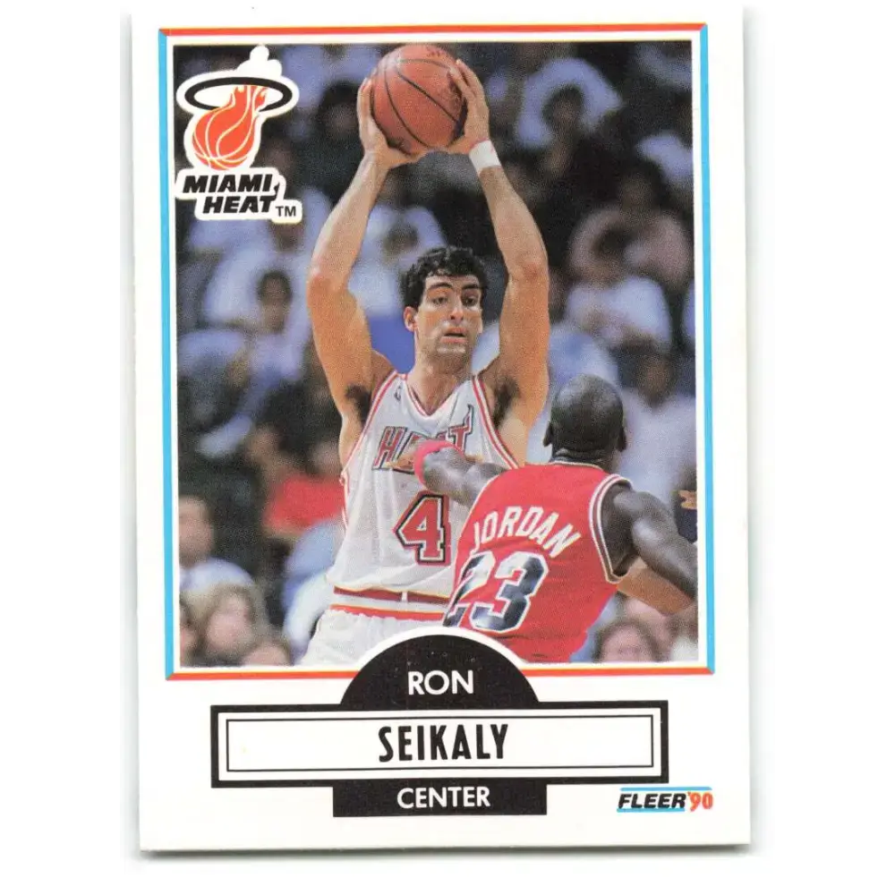 1990-91 Fleer #102 Rony Seikaly EX Excellent Miami Heat Basketball Card - Basketball Card Single