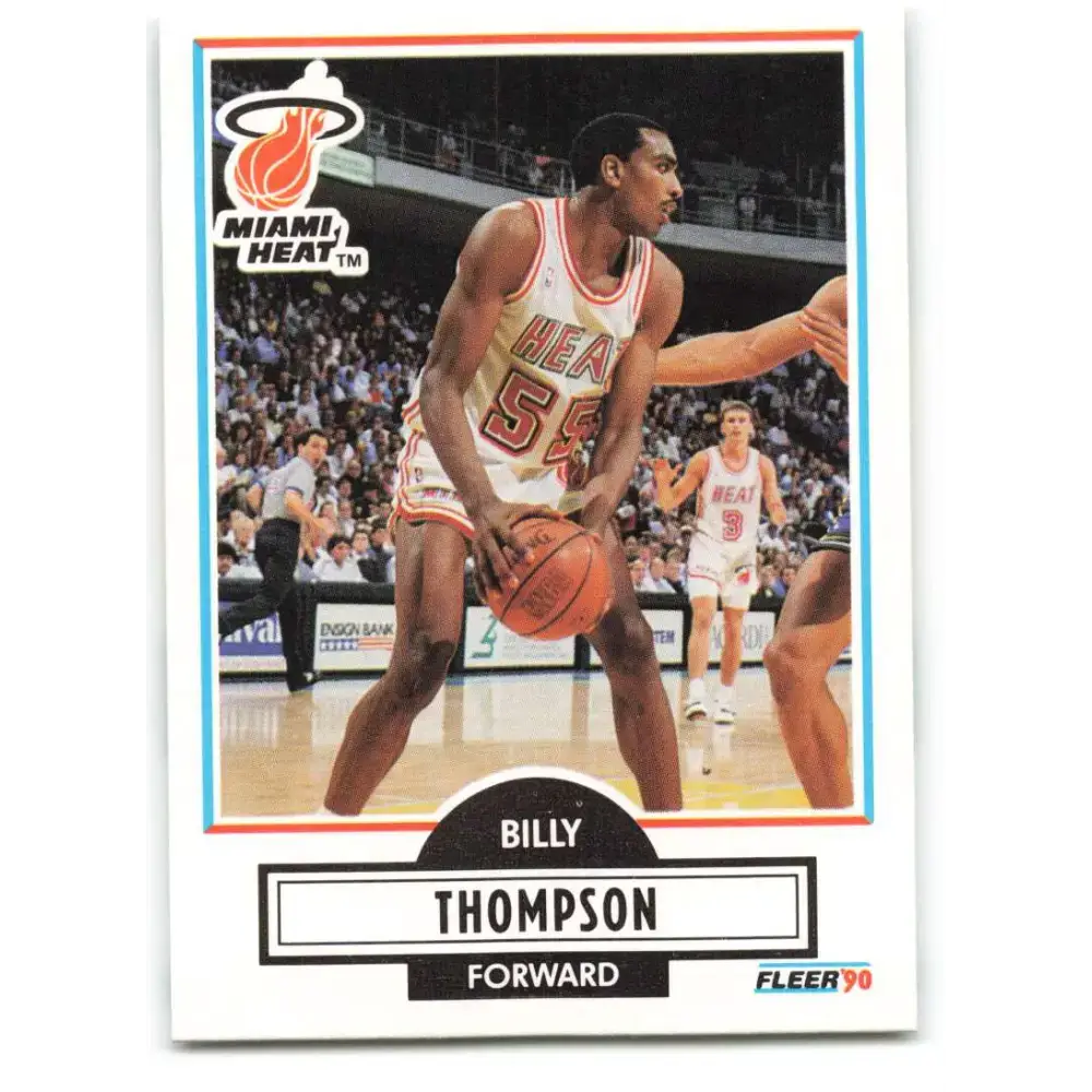 1990-91 Fleer #103 Billy Thompson EX Excellent Miami Heat Basketball Card - Basketball Card Single