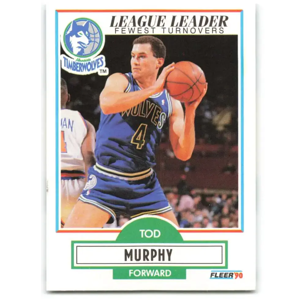 1990-91 Fleer #115 Tod Murphy EX Excellent Minnesota Timberwolves Basketball Card - Basketball Card Single