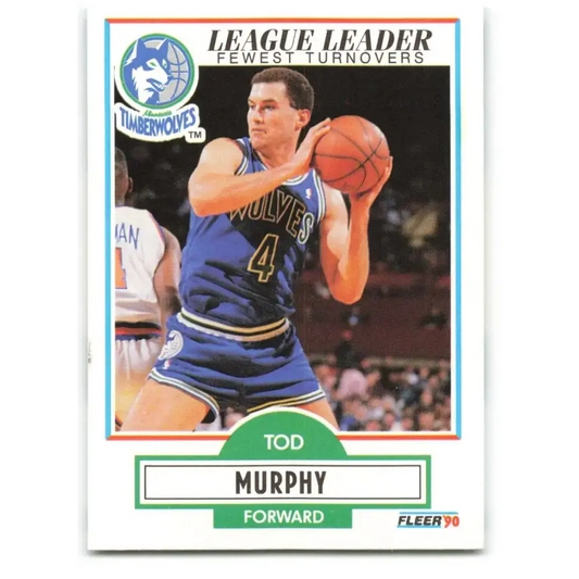 1990-91 Fleer #115 Tod Murphy EX Excellent Minnesota Timberwolves Basketball Card
