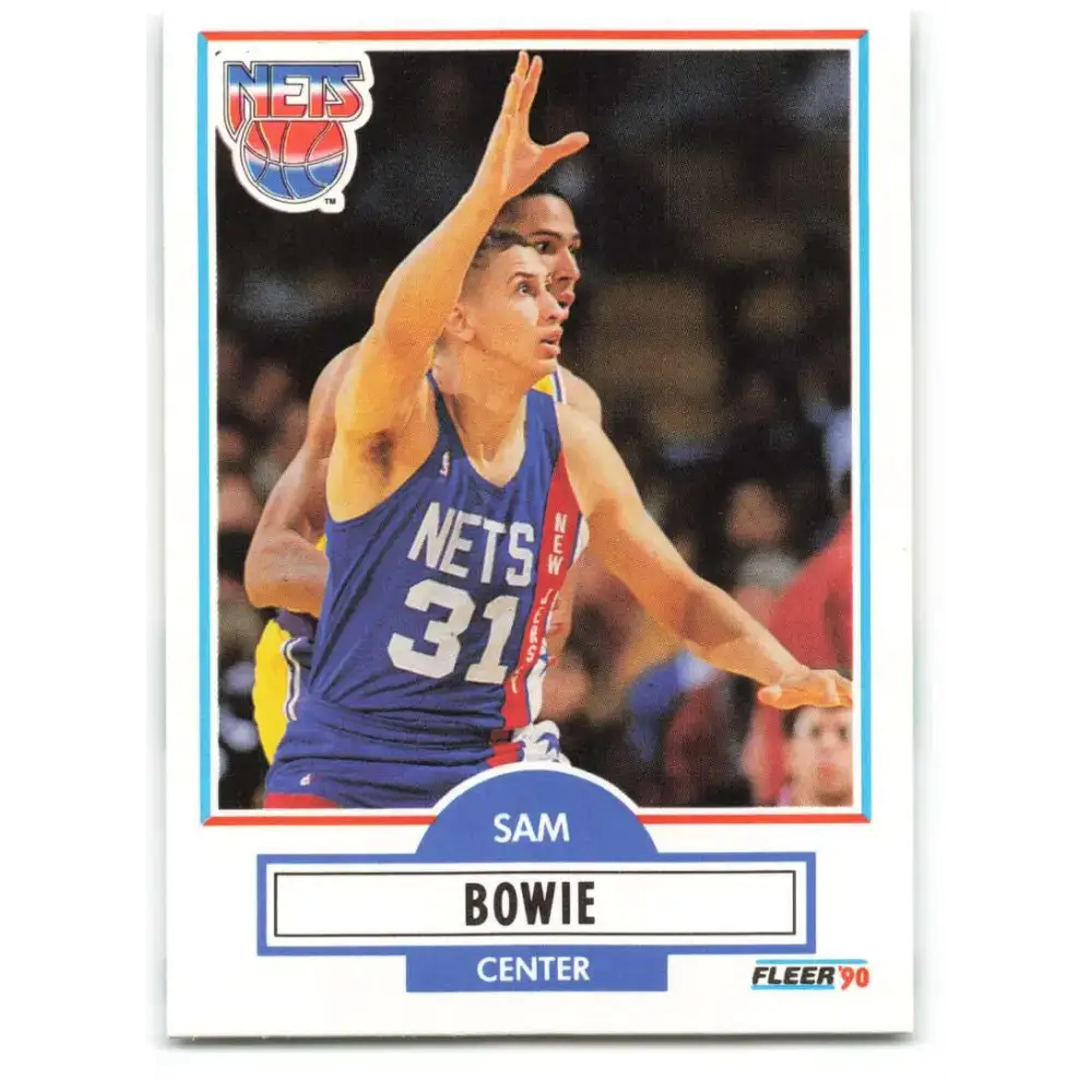 1990-91 Fleer #118 Sam Bowie EX Excellent New Jersey Nets Basketball Card - Basketball Card Single