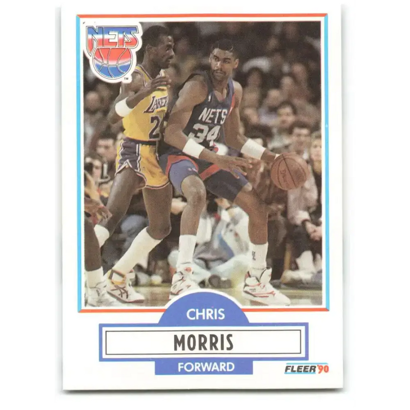 1990-91 Fleer #121 Chris Morris EX Excellent New Jersey Nets Basketball Card - Basketball Card Single