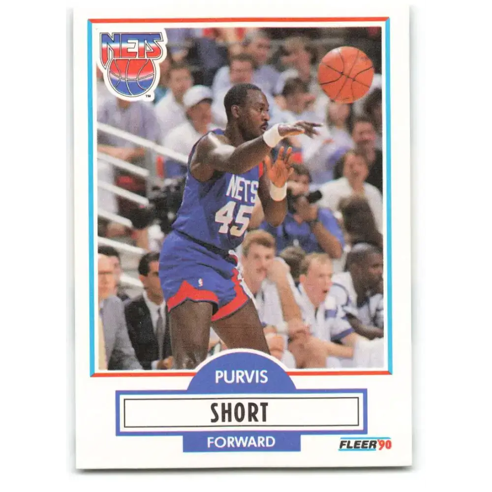 1990-91 Fleer #123 Purvis Short EX Excellent New Jersey Nets Basketball Card - Basketball Card Single