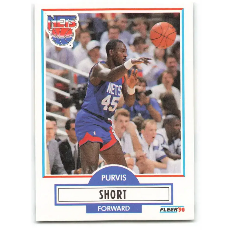 1990-91 Fleer #123 Purvis Short EX Excellent New Jersey Nets Basketball Card - Basketball Card Single