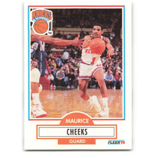 1990-91 Fleer #124 Maurice Cheeks EX Excellent New York Knicks Basketball Card - Basketball Card Single