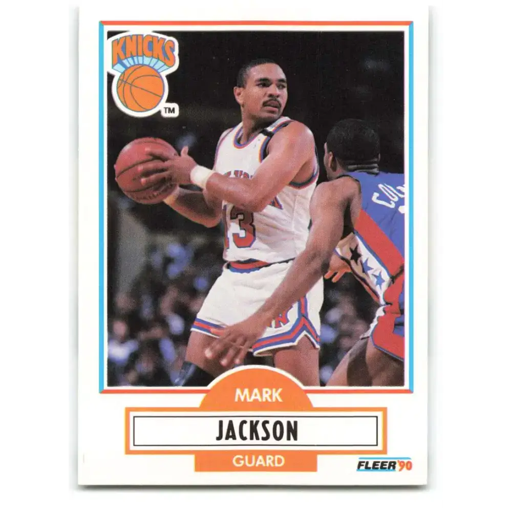 1990-91 Fleer #126 Mark Jackson EX Excellent New York Knicks Basketball Card - Basketball Card Single