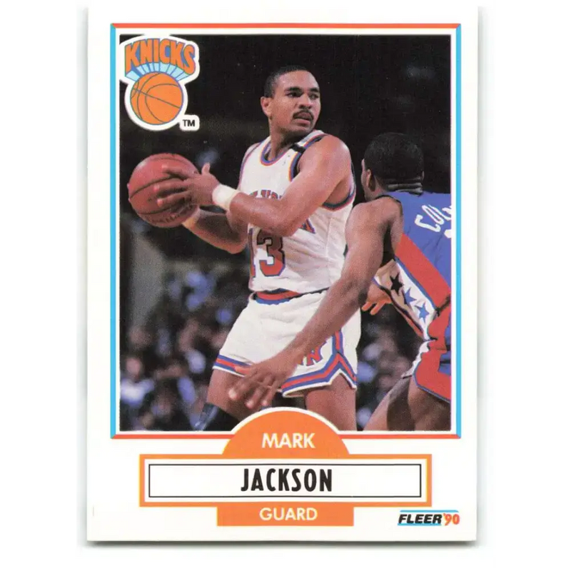 1990-91 Fleer #126 Mark Jackson EX Excellent New York Knicks Basketball Card - Basketball Card Single