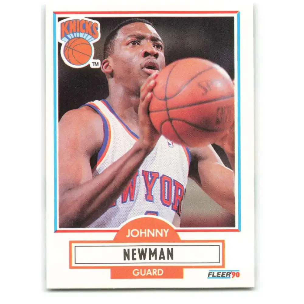1990-91 Fleer #127 Johnny Newman EX Excellent New York Knicks Basketball Card - Basketball Card Single