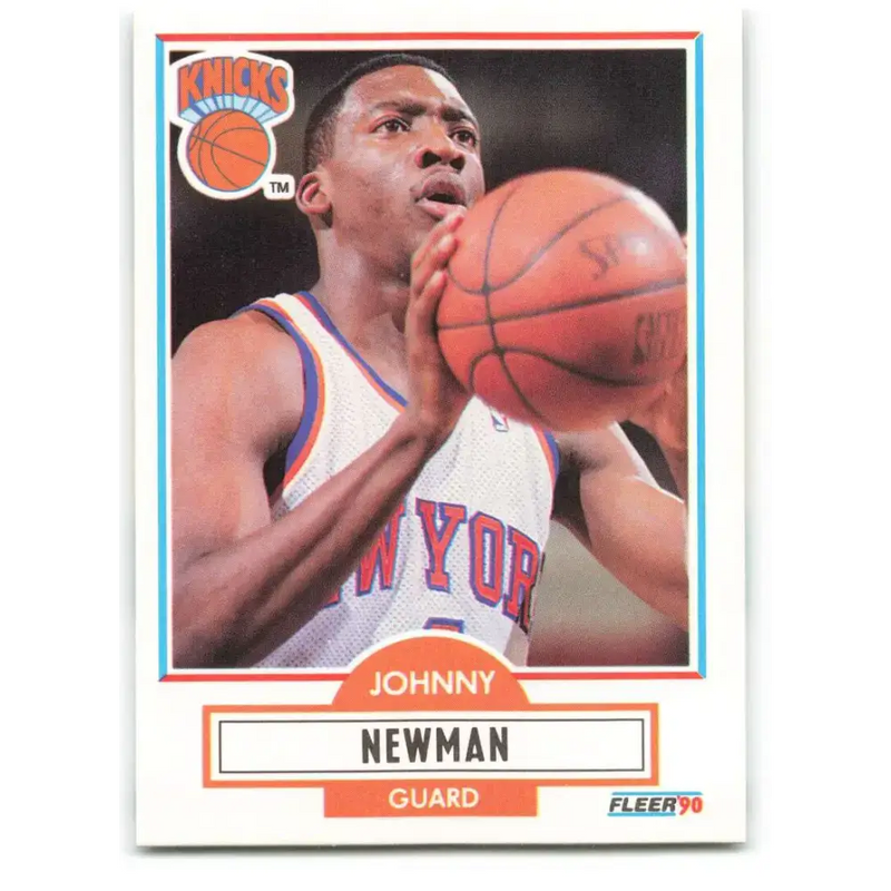 1990-91 Fleer #127 Johnny Newman EX Excellent New York Knicks Basketball Card - Basketball Card Single