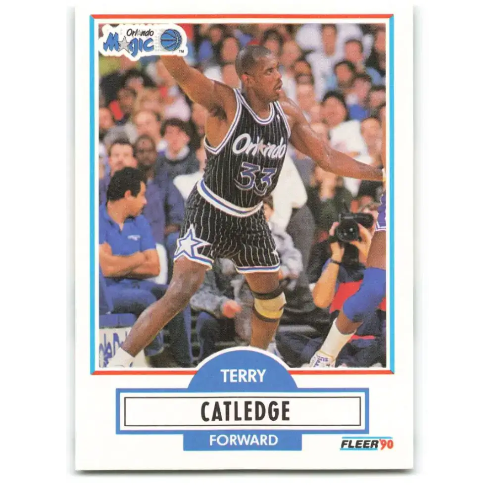 1990-91 Fleer #133 Terry Catledge EX Excellent Orlando Magic Basketball Card - Basketball Card Single