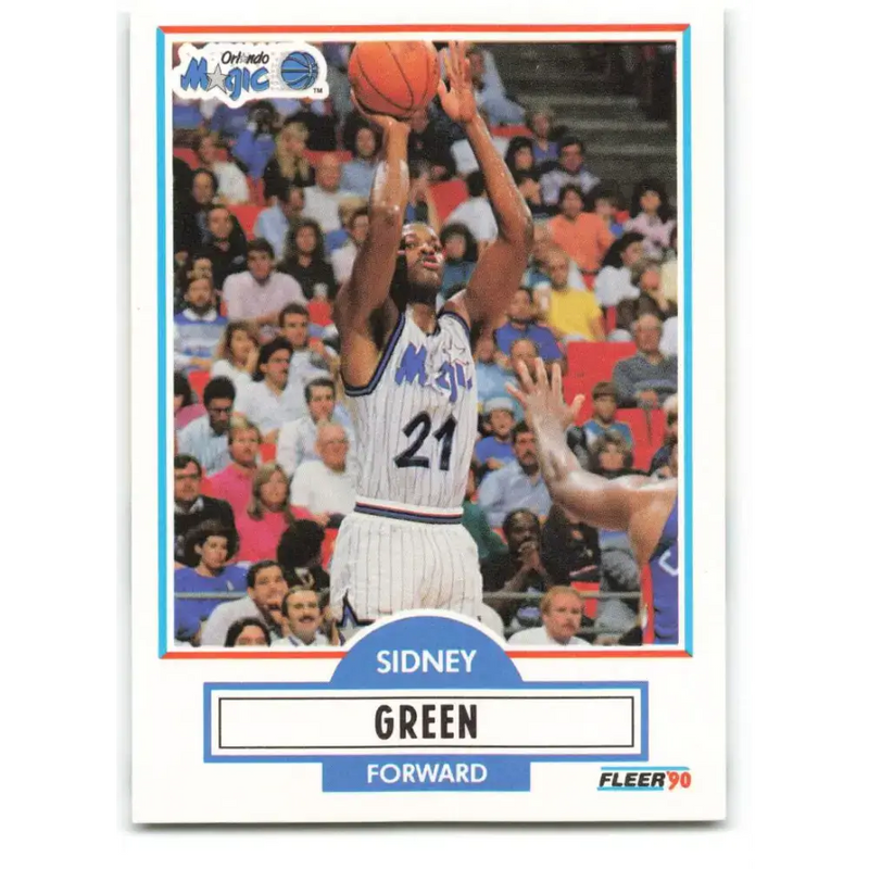 1990-91 Fleer #134 Sidney Green EX Excellent Orlando Magic Basketball Card - Basketball Card Single