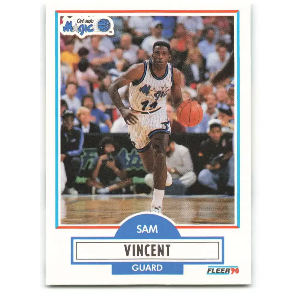 1990-91 Fleer #137 Sam Vincent EX Excellent Orlando Magic Basketball Card - Basketball Card Single