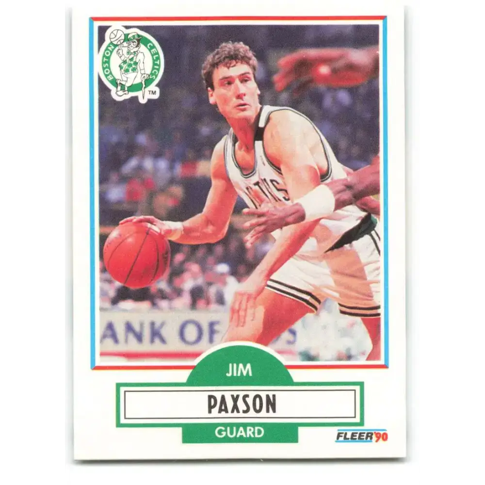 1990-91 Fleer #14 Jim Paxson EX Excellent Boston Celtics Basketball Card - Basketball Card Single