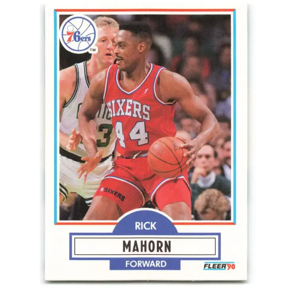 1990-91 Fleer #144 Rick Mahorn EX Excellent Philadelphia 76ers Basketball Card - Basketball Card Single