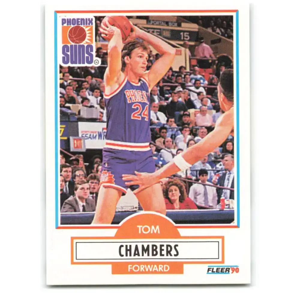 1990-91 Fleer #146 Tom Chambers EX Excellent Phoenix Suns Basketball Card - Basketball Card Single