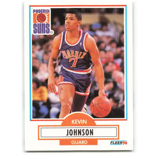 1990-91 Fleer #149 Kevin Johnson EX Excellent Phoenix Suns Basketball Card