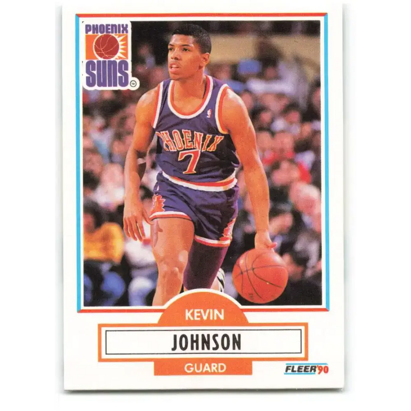 1990-91 Fleer #149 Kevin Johnson EX Excellent Phoenix Suns Basketball Card - Basketball Card Single