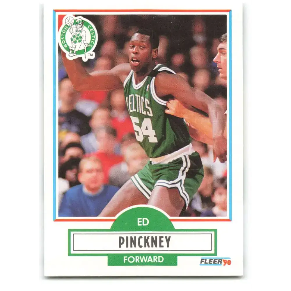 1990-91 Fleer #15 Ed Pinckney EX Excellent Boston Celtics Basketball Card - Basketball Card Single