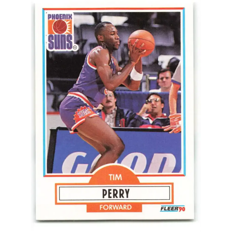 1990-91 Fleer #151 Tim Perry EX Excellent Phoenix Suns Basketball Card - Basketball Card Single
