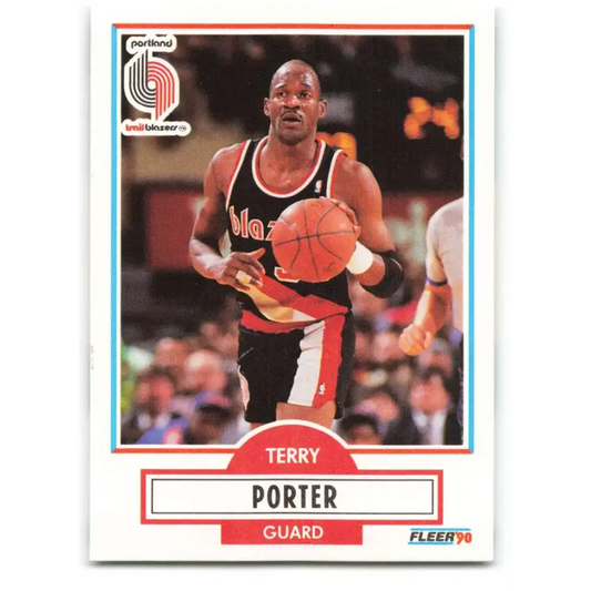 1990-91 Fleer #158 Terry Porter EX Excellent Portland Trail Blazers Basketball Card