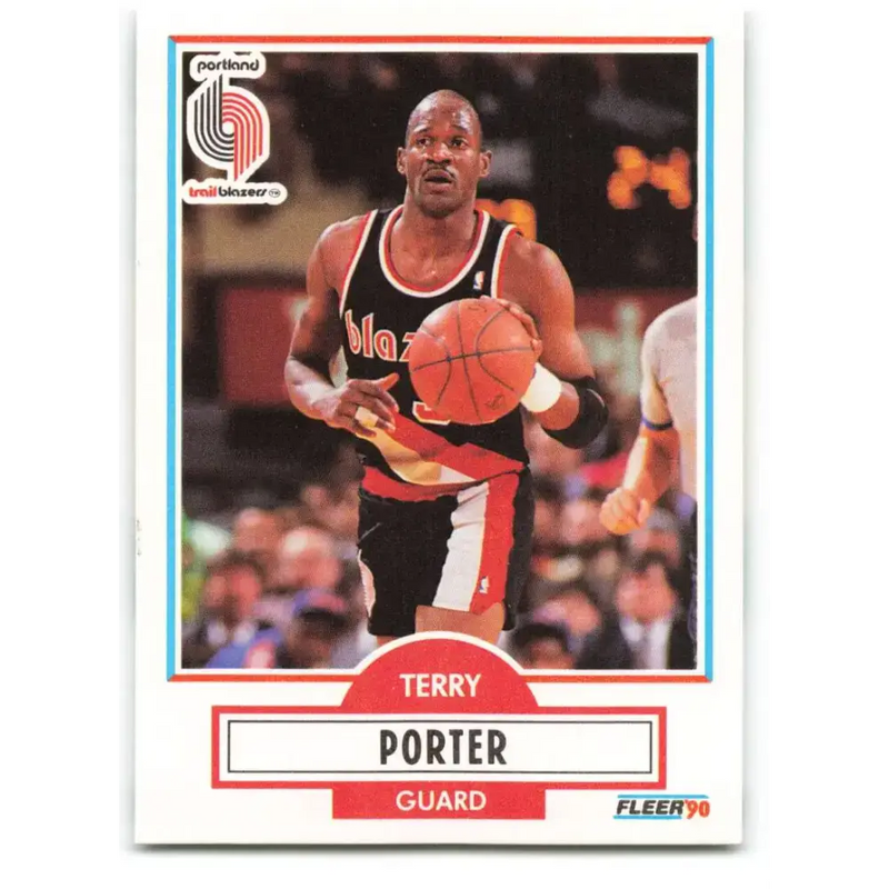 1990-91 Fleer #158 Terry Porter EX Excellent Portland Trail Blazers Basketball Card - Basketball Card Single