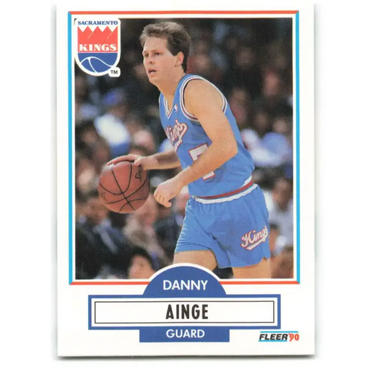 1990-91 Fleer #162 Danny Ainge EX Excellent Sacramento Kings Basketball Card