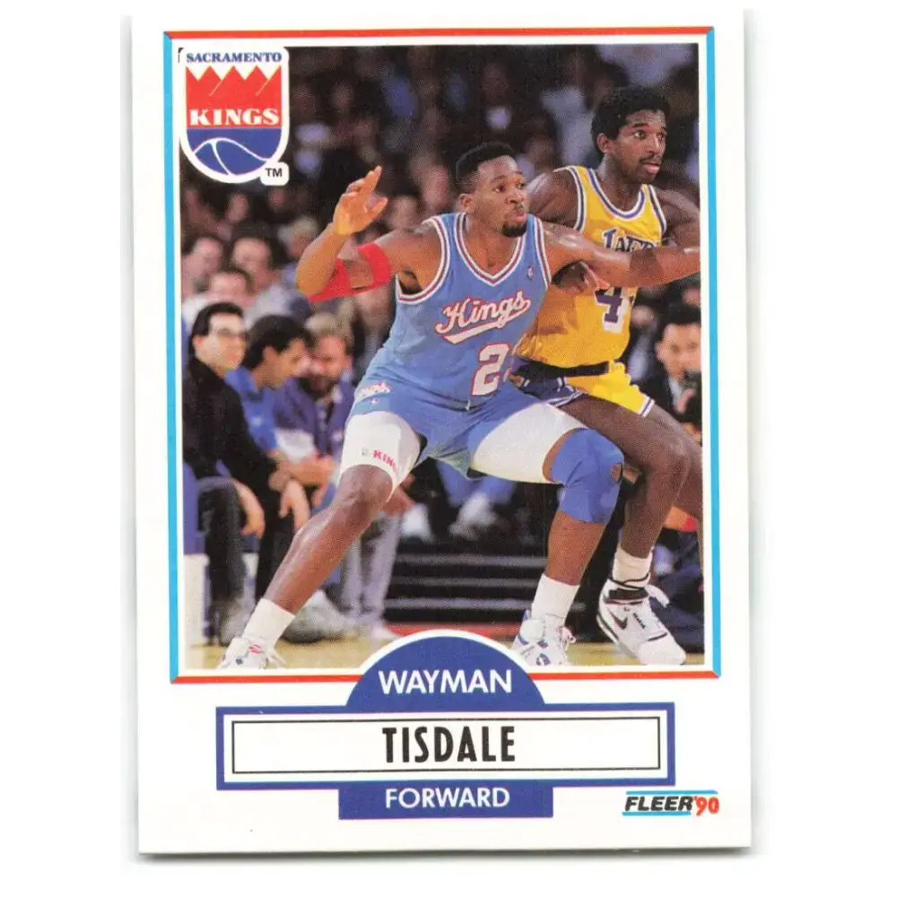1990-91 Fleer #167 Wayman Tisdale EX Excellent Sacramento Kings Basketball Card