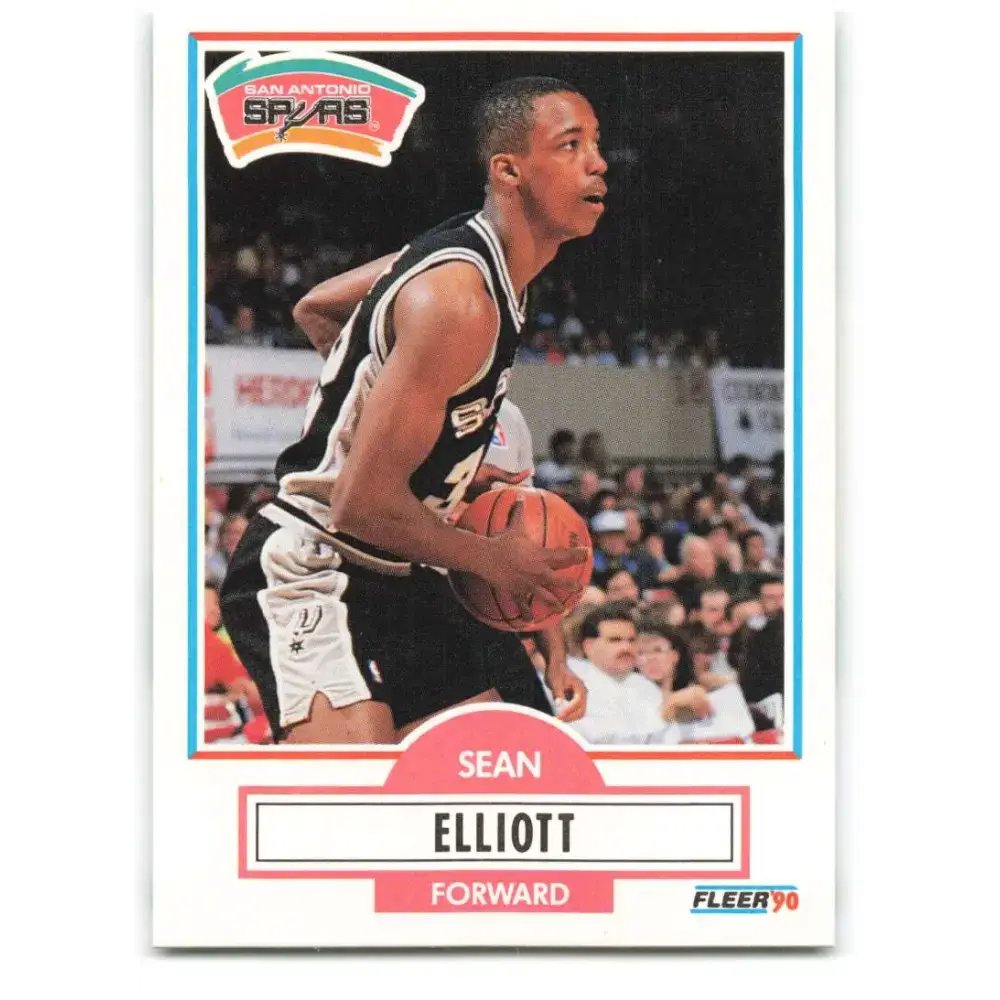 1990-91 Fleer #171 Sean Elliott EX Excellent RC Rookie San Antonio Spurs Basketball Card - Basketball Card Single