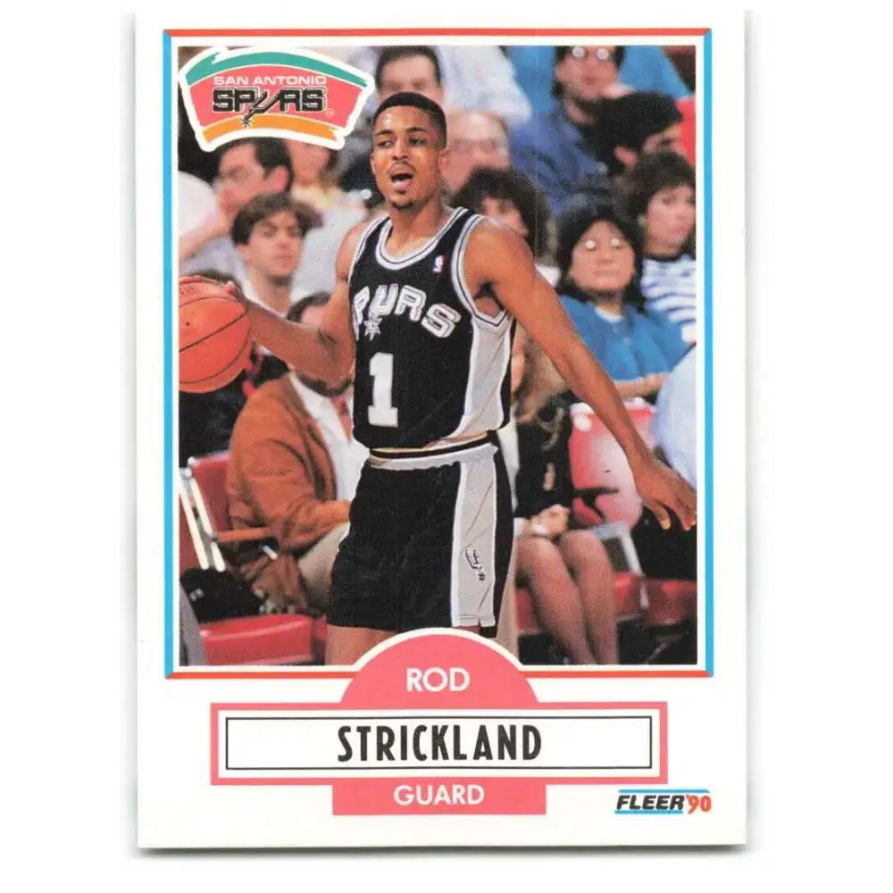 1990-91 Fleer #173 Rod Strickland EX Excellent San Antonio Spurs Basketball Card - Basketball Card Single