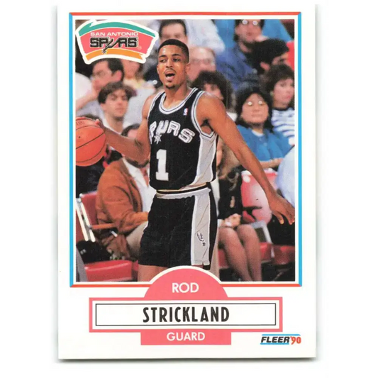 1990-91 Fleer #173 Rod Strickland EX Excellent San Antonio Spurs Basketball Card