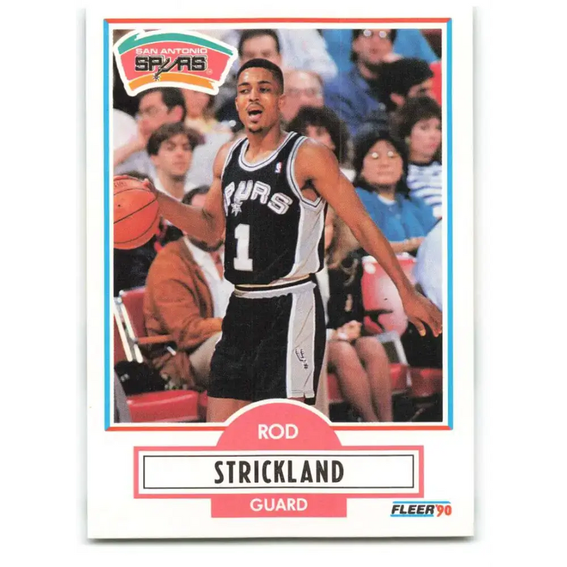 1990-91 Fleer #173 Rod Strickland EX Excellent San Antonio Spurs Basketball Card - Basketball Card Single