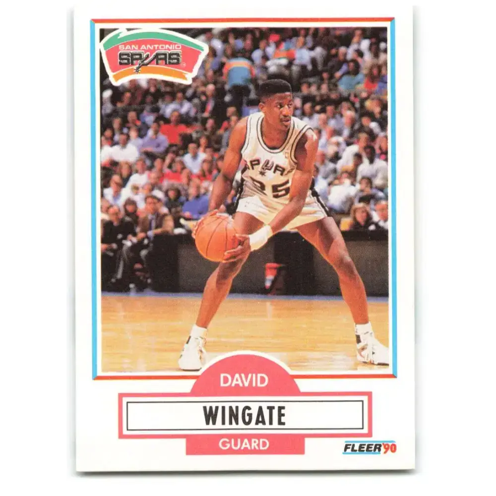 1990-91 Fleer #174 David Wingate EX Excellent San Antonio Spurs Basketball Card - Basketball Card Single