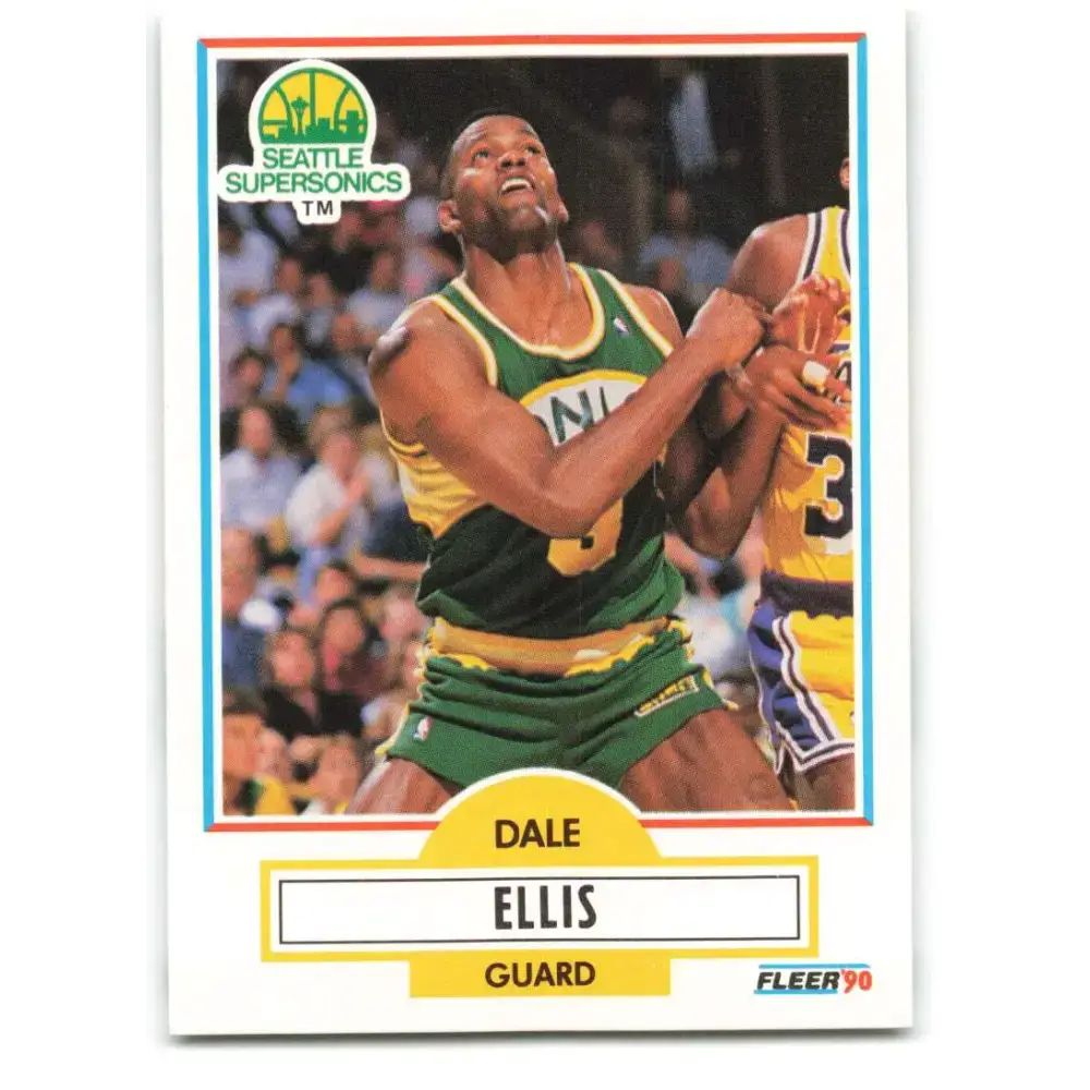1990-91 Fleer #177 Dale Ellis EX Excellent Seattle SuperSonics Basketball Card - Basketball Card Single