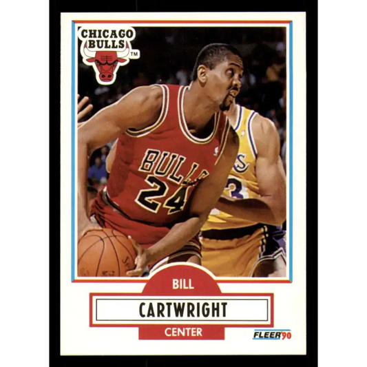 1990-91 Fleer #23 Bill Cartwright EX Excellent Chicago Bulls Basketball Card