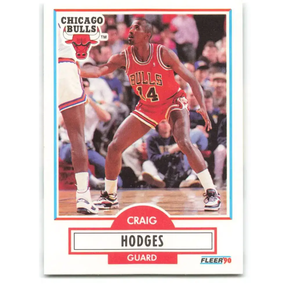 1990-91 Fleer #25 Craig Hodges EX Excellent Chicago Bulls Basketball Card - Basketball Card Single