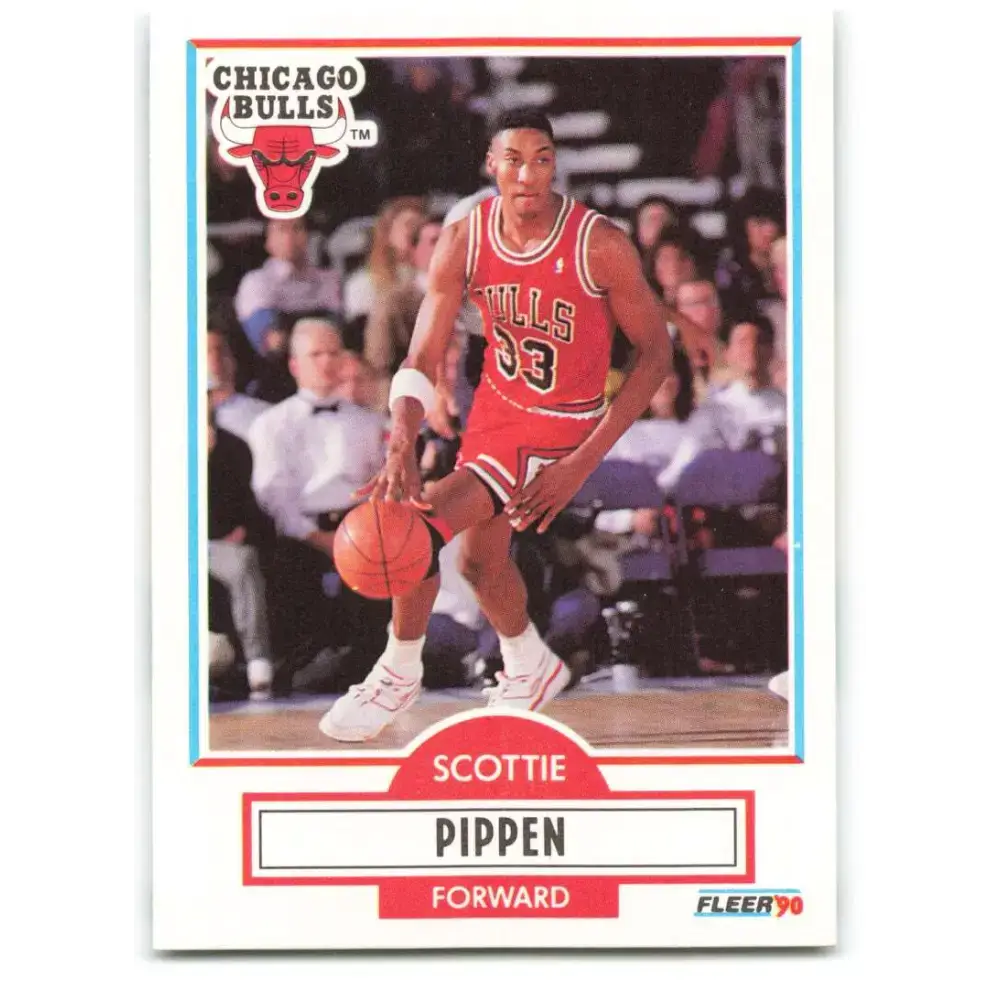 1990-91 Fleer #30 Scottie Pippen EX Excellent Chicago Bulls Basketball Card