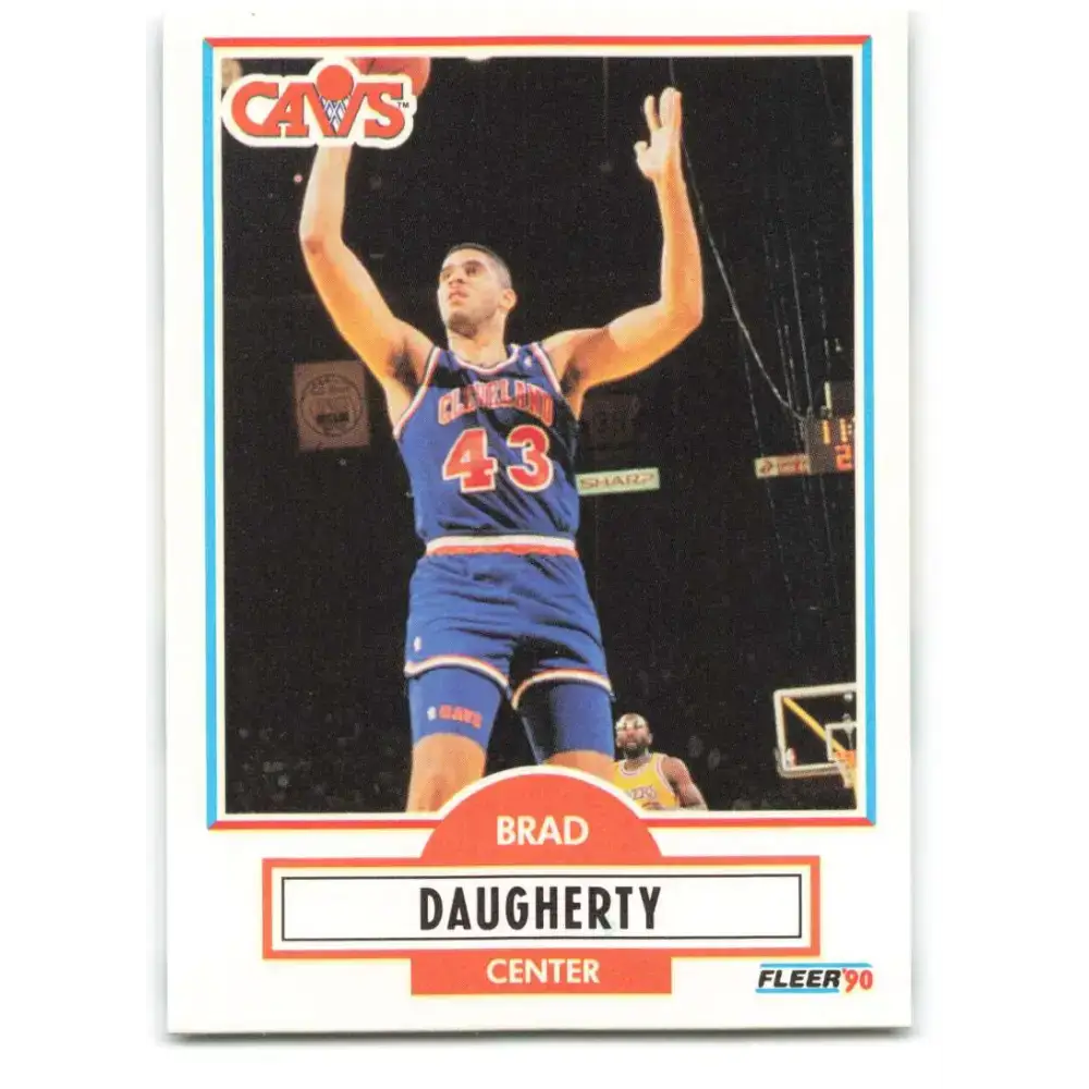 1990-91 Fleer #31 Brad Daugherty EX Excellent Cleveland Cavaliers Basketball Card - Basketball Card Single