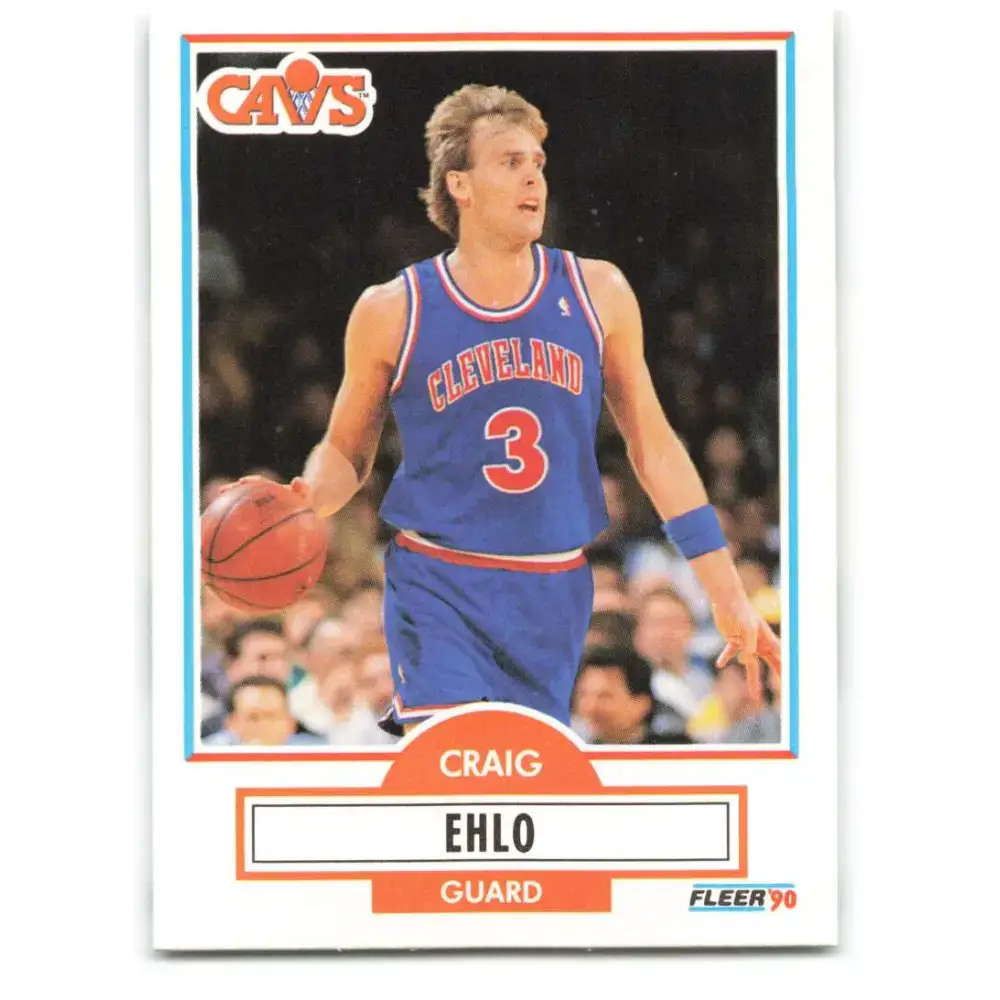 1990-91 Fleer #32 Craig Ehlo EX Excellent Cleveland Cavaliers Basketball Card - Basketball Card Single