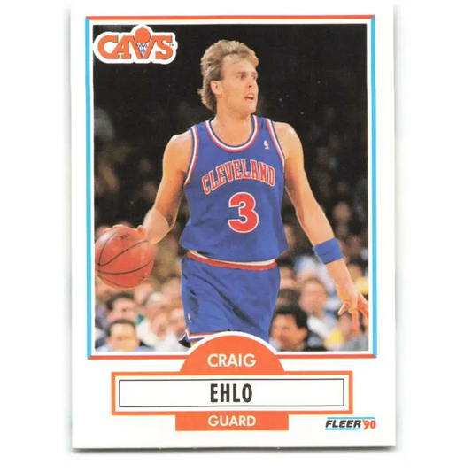 1990-91 Fleer #32 Craig Ehlo EX Excellent Cleveland Cavaliers Basketball Card