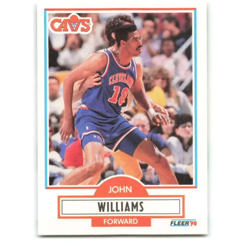 1990-91 Fleer #37 Hot Rod Williams EX Excellent Cleveland Cavaliers Basketball Card - Basketball Card Single