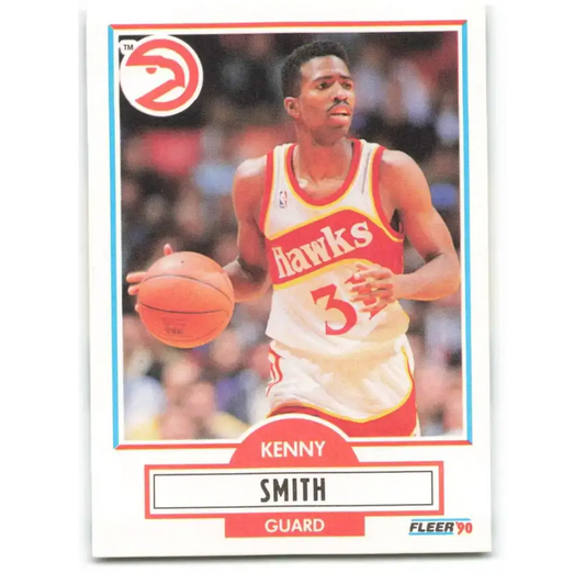 1990-91 Fleer #4 Kenny Smith EX Excellent Atlanta Hawks Basketball Card
