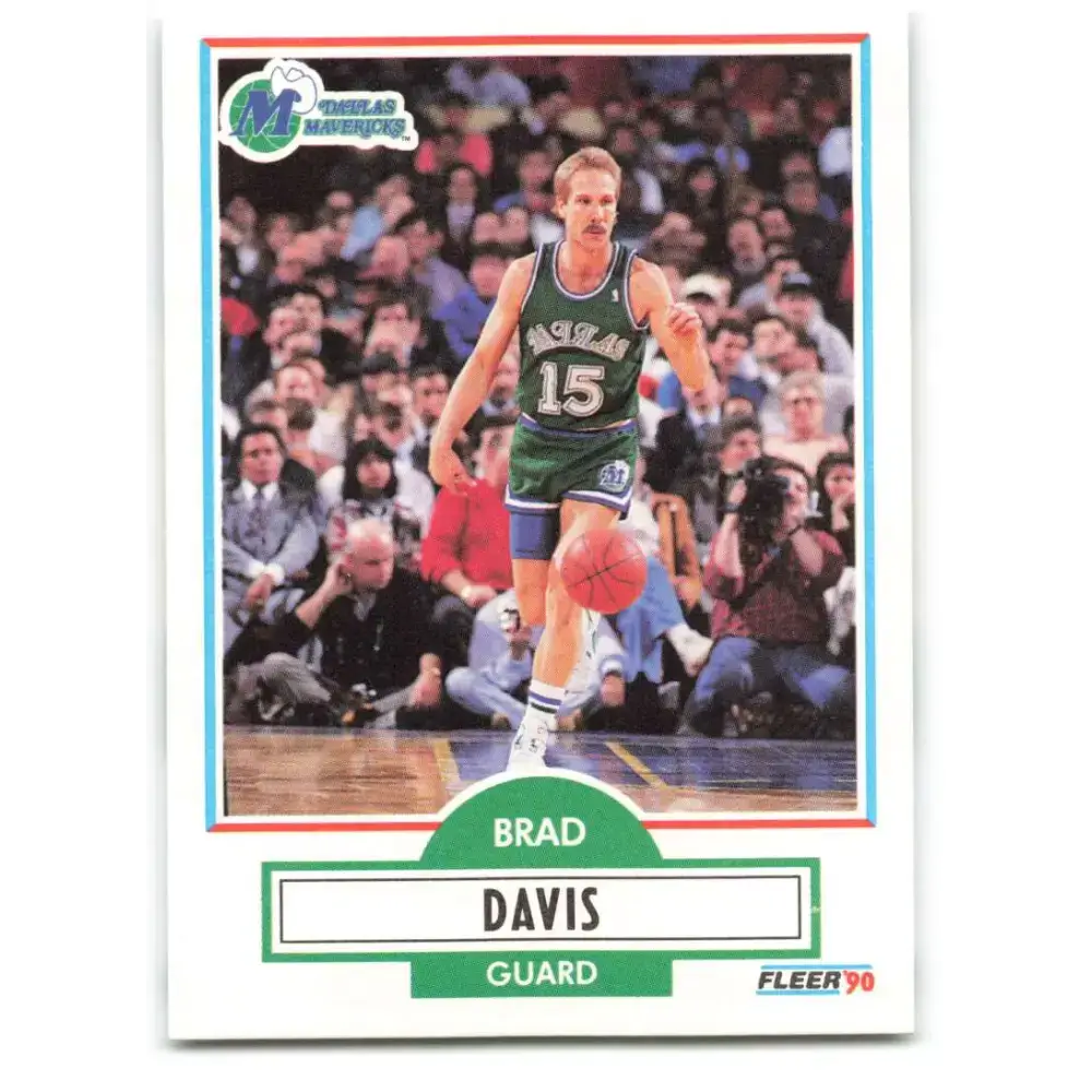1990-91 Fleer #40 Brad Davis EX Excellent Dallas Mavericks Basketball Card - Basketball Card Single