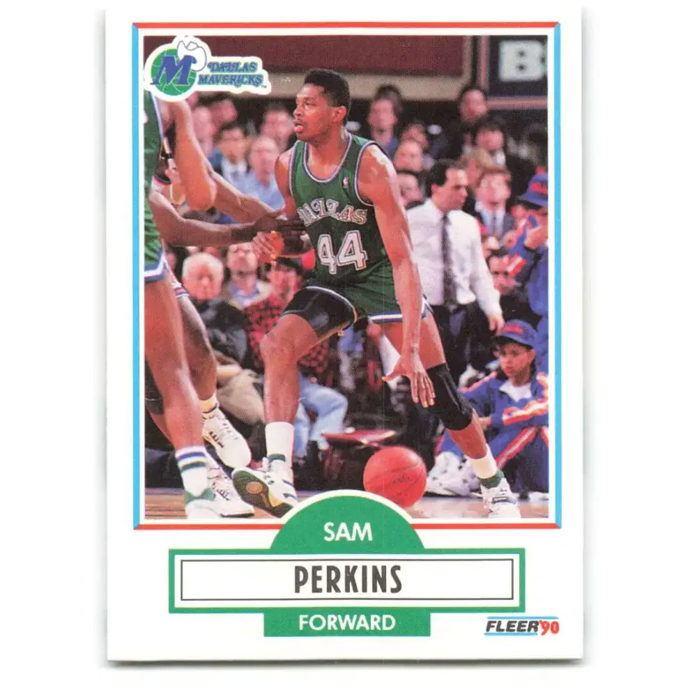 1990-91 Fleer #43 Sam Perkins EX Excellent Dallas Mavericks Basketball Card - Basketball Card Single